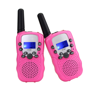 Lasten radiopuhelin Walkie Talkie (vaaleanpunainen)